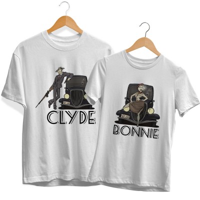 Bonnie & Clyde Páros Póló