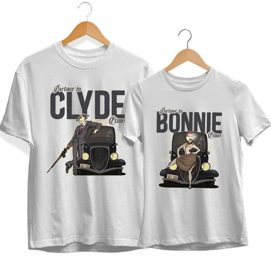 Bonnie és Clyde Partner in crime páros póló - [paroscuccok.hu]