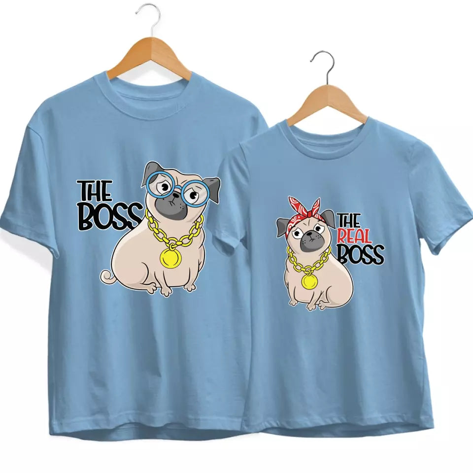 Boss - Real Boss (Mopsz) Páros Póló - [paroscuccok.hu]