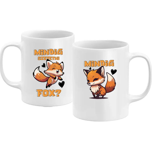 Mindig Szeretni Fox Páros Bögre - [paroscuccok.hu]