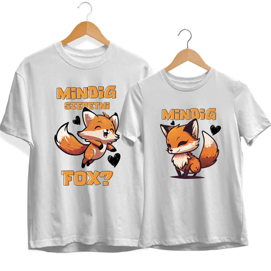 Mindig Szeretni Fox Páros Póló - [paroscuccok.hu]