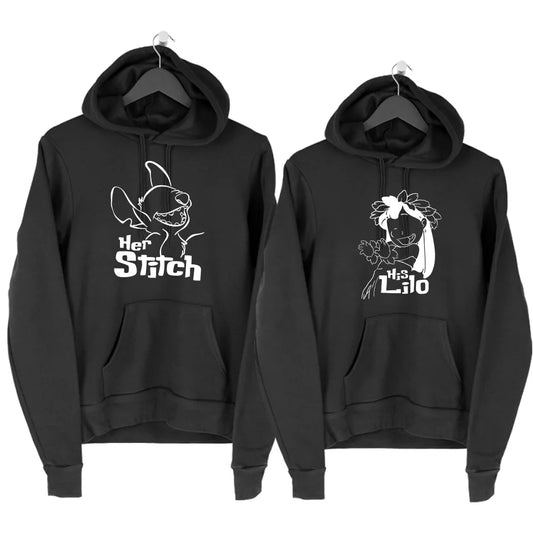 His Lilo Her Stitch Páros Pulcsi - [paroscuccok.hu]