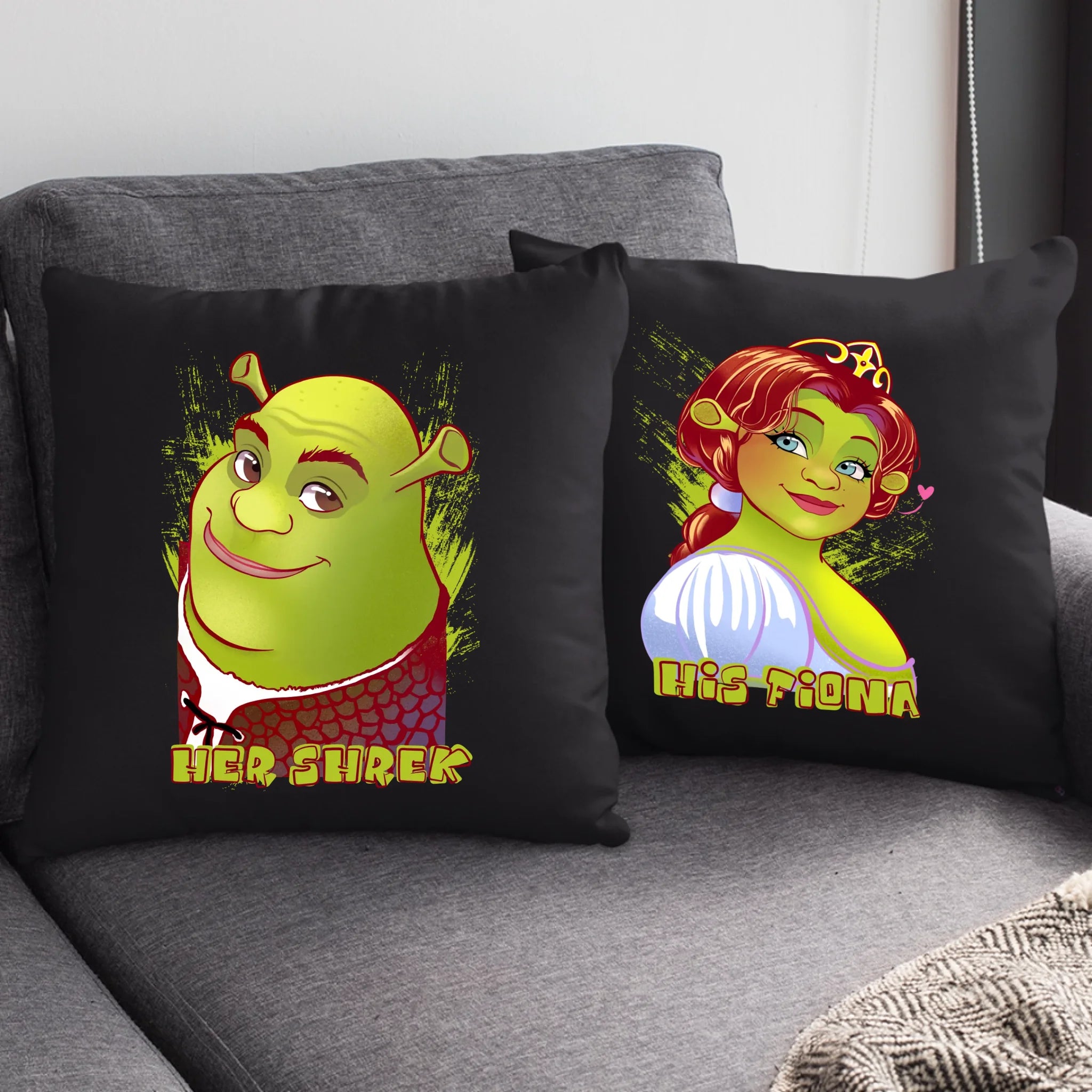 His Fiona Her Shrek Páros Párna