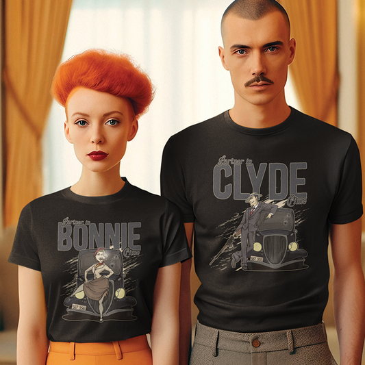 Bonnie és Clyde Partner in crime páros póló - [paroscuccok.hu]